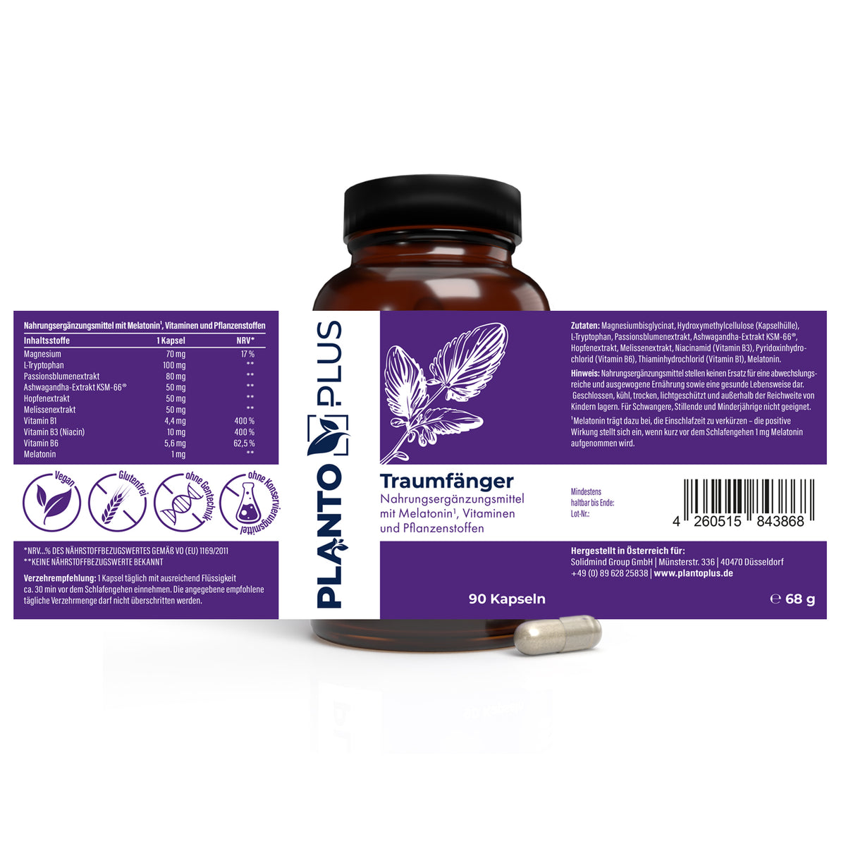 Traumfänger Kapseln mit Melatonin