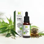 Hanfpflanzen für Hempamed CBD Öl für Hunde mit Hanf, Fokus auf natürliche Inhaltsstoffe.