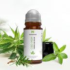 Foto: Hanfpflanzen für den Hempamed CBD-MSM Thermo Gel Roller, natürliche Rohstoffe für das Produkt.
